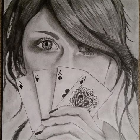 poker drawing